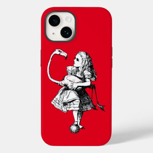Alice in Wonderland Flamingo Case-Mate iPhoneケース (裏面)