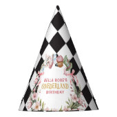 Alice in Wonderland Flower Frame誕生日 パーティーハット (正面)