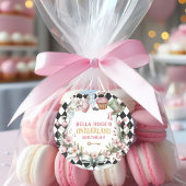 Alice in Wonderland Flower Frame 1st birthday ラウンドシール