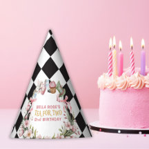 Alice in Wonderland Flower Frame 2nd birthday