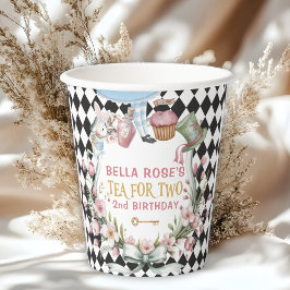 Alice in Wonderland Flower Frame 2nd birthday 紙コップ
