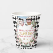 Alice in Wonderland Flower Frame 2nd birthday 紙コップ (正面)