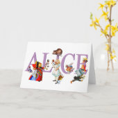 ALICE IN WONDERLAND & FRIENDS カード (黄色い花)