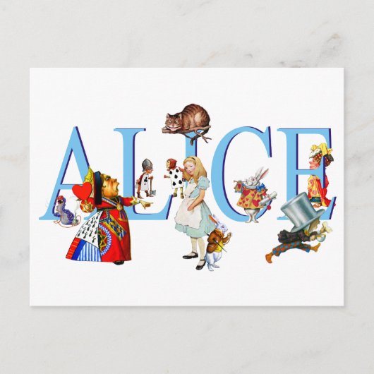 ALICE IN WONDERLAND & FRIENDS ポストカード (正面)