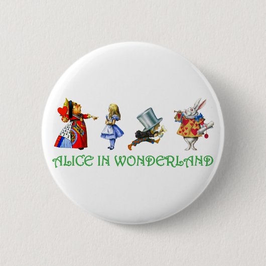 ALICE IN WONDERLAND & FRIENDS 缶バッジ (正面)