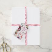 Alice in Wonderland Girl Baby Shower Giftラベル ギフトタグ (より糸付き)
