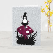 Alice in Wonderland Greeting Card カード (黄色い花)