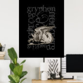 Alice In Wonderland Griffin (グランジ独身の姿) ポスター (ホームオフィス)