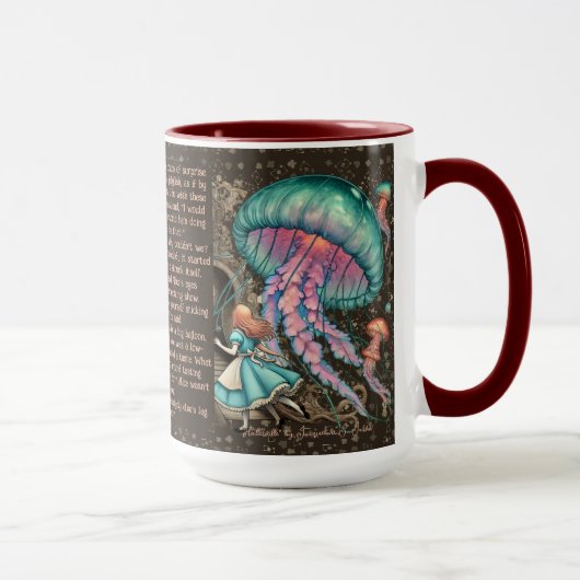 Alice in Wonderland Hattervilleクラゲ マグカップ (右)