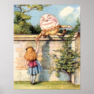 Alice In Wonderland Humpty Dumpty Poster ポスター