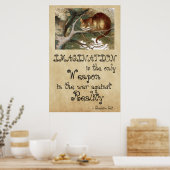 Alice in Wonderland - IMAGINATION CAT 1865 ポスター (キッチン)