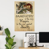 Alice in Wonderland - IMAGINATION CAT 1865 ポスター (ホームオフィス)