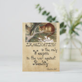 Alice in Wonderland - IMAGINATION CAT 1865 ポストカード (スタンド正面)