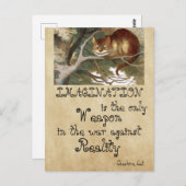 Alice in Wonderland - IMAGINATION CAT 1865 ポストカード (正面/裏面)