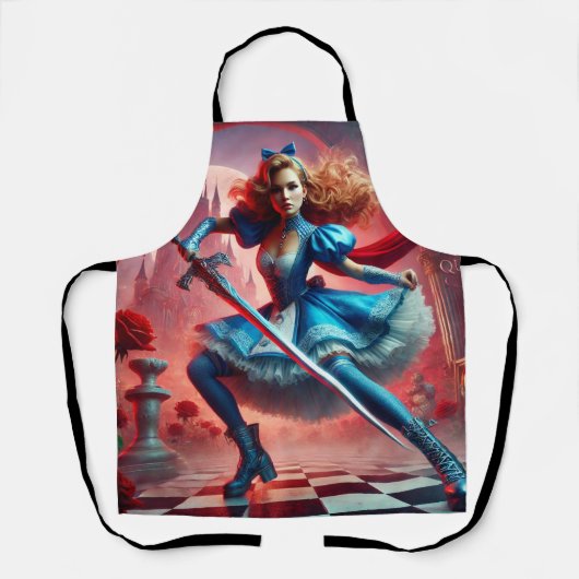 Alice in Wonderland Inspired エプロン (正面)