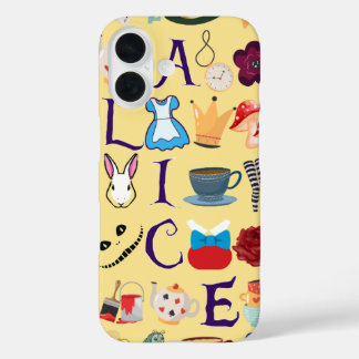 Alice in Wonderland iPhone 16ケースデザイン 16ケース