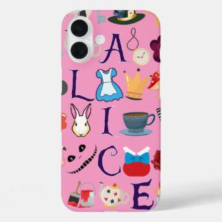 Alice in Wonderland iPhone 16ケースデザイン 16 Plusケース