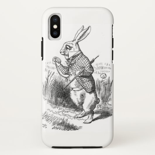 ALICE IN WONDERLAND iPhone Xタフケース Case-Mate iPhoneケース (裏面)