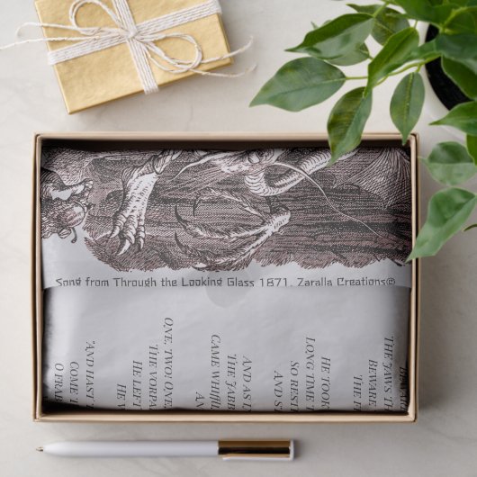 Alice in Wonderland Jabberwocky Song Simple 薄葉紙 (ギフト)