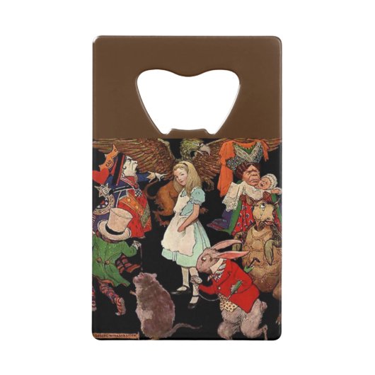 Alice in Wonderland , Jessie Willcox Smith クレジットカード栓抜き (正面)