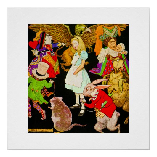 Alice in Wonderland, Jessie Willcox Smith ポスター (正面)