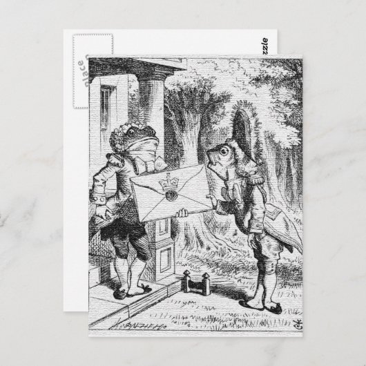 Alice in Wonderland John Tennielポストカード ポストカード (正面/裏面)