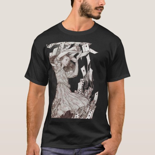 Alice In Wonderland Lewis Carroll Rackham Tシャツ (正面)