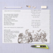 Alice in Wonderland Looking Glass Songs 薄葉紙 (クラフト)