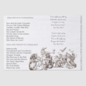 Alice in Wonderland Looking Glass Songs 薄葉紙 (正面)