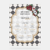 Alice in wonderland milestone アクリルサイン (正面)