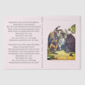 Alice in Wonderland Mock Turtle Soup Song Simple 薄葉紙 (正面)