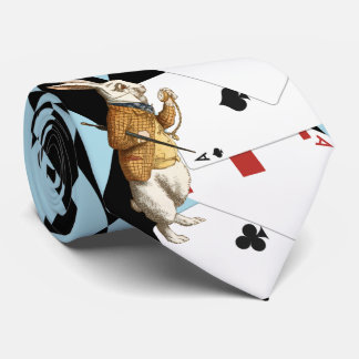 Alice in Wonderland Mr. Rabbit Mint Blue ネクタイ