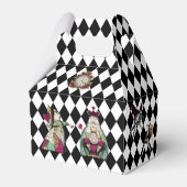 Alice in Wonderland on Black and White Harlequin フェイバーボックス (裏面サイド)