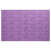 Alice in Wonderland on Purple Harlequin ファブリック (ファットクウォーター)