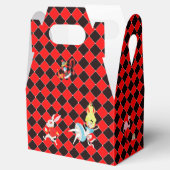 Alice in Wonderland on Red and Blackアールデコ フェイバーボックス (オープン)