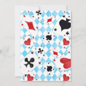 Alice in Wonderland One-derland 1st Birthday 招待状 (裏面)