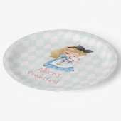 Alice in Wonderland Par-Tea First Birthdayパーティー ペーパープレート (アングル)