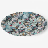 Alice in Wonderland Pattern ペーパープレート (アングル)