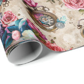 Alice in Wonderland Pattern ラッピングペーパー (ロールコーナー)