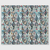 Alice in Wonderland Pattern ラッピングペーパー (フラット)