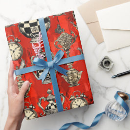 Alice in Wonderland Pattern ラッピングペーパー