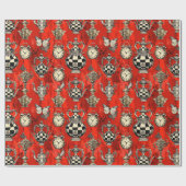 Alice in Wonderland Pattern ラッピングペーパー (フラット)