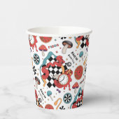 Alice in Wonderland Pattern 紙コップ (左)