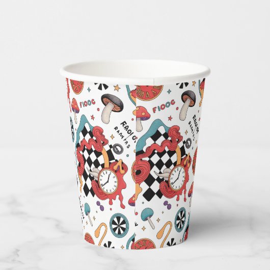 Alice in Wonderland Pattern 紙コップ (右)