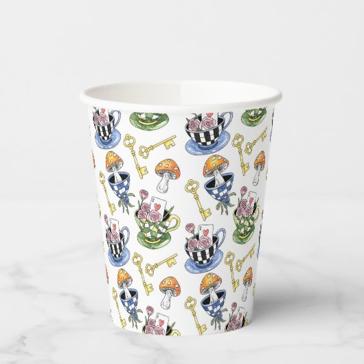 Alice in Wonderland Pattern  紙コップ (左)
