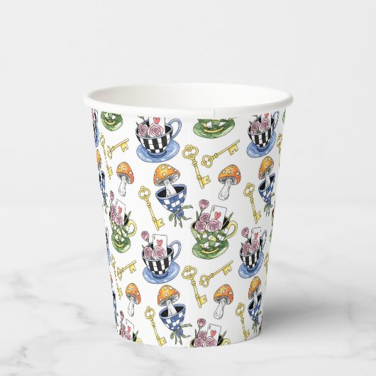 Alice in Wonderland Pattern  紙コップ (右)