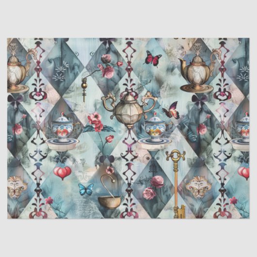 Alice in Wonderland Pattern 薄葉紙 (正面)
