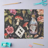 Alice in Wonderland Pattern 薄葉紙 (クラフト)