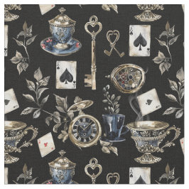 Alice in Wonderland Pattern Fabric ファブリック
