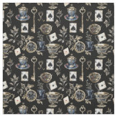 Alice in Wonderland Pattern Fabric ファブリック (見本)
